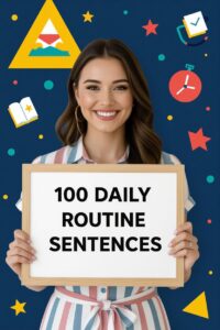 100 Daily Routine Sentences