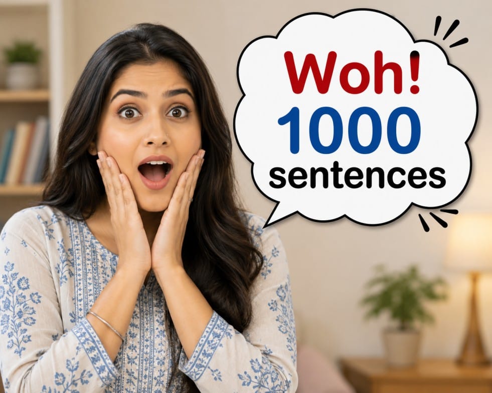 1000 Daily use sentences